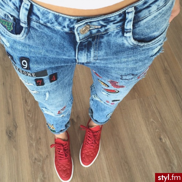 Jeansy Spodnie Moda