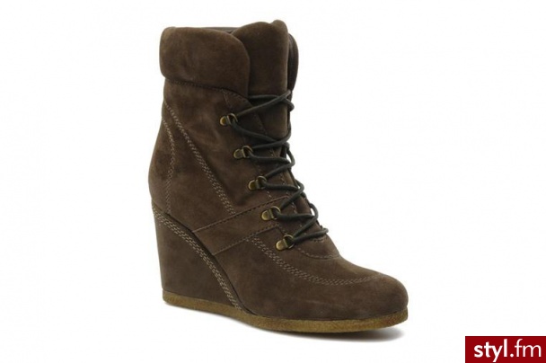 Geox PÓŁBUTY I BOTKI DONNA AYANA STIVALI BY GEOX (Brązowy) - Botki Buty Moda