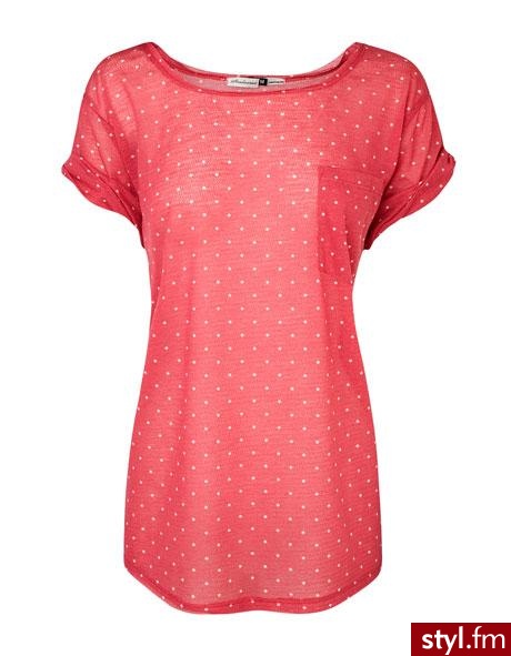 Stradivarius > Collection > T-SHIRTS > Polka dots T-shirt with pocket. Pobrano ze strony: http://www.stradivarius.es/en/collection/t-shirts/detalle/1436_polka-dots-t-shirt-with-pocket- - Pozostałe Ciuchy Moda