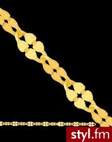 złoty łańcuszek 40cm - Łańcuszki Biżuteria Moda