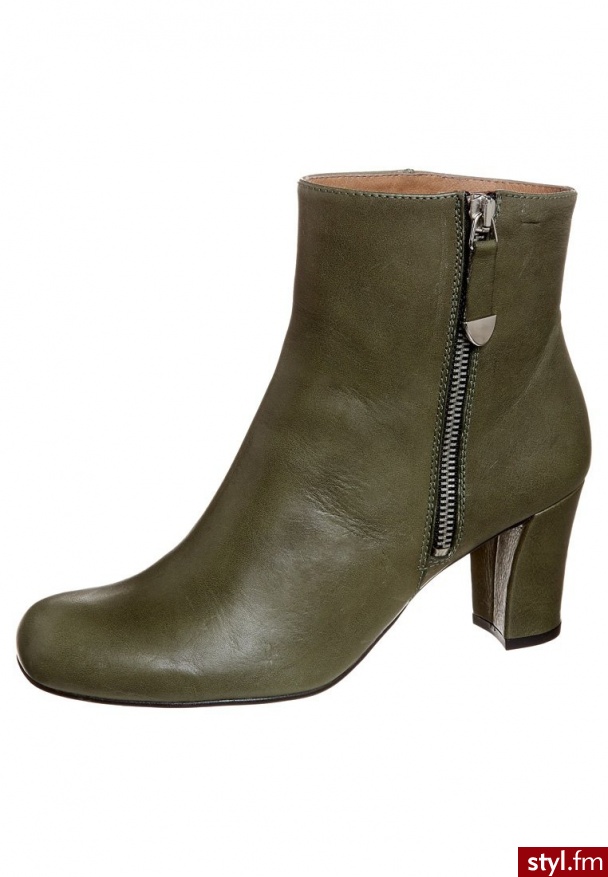 Taupage Botki Zielony - Botki Buty Moda