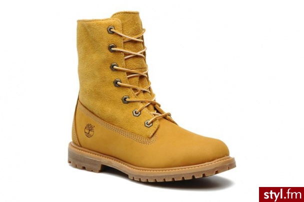 Timberland PÓŁBUTY I BOTKI AUTHENTICS TEDDY FLEECE FOLD DOWN BY TIMBERLAND (Beżowy) - Botki Buty Moda