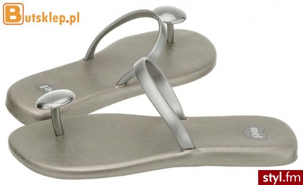 Mel by Melissa Buty Pepper Silver (32040/06671) - Klapki Buty Moda