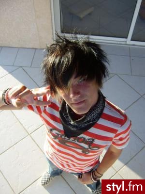 EMO Alternatywne Średnie Fryzury