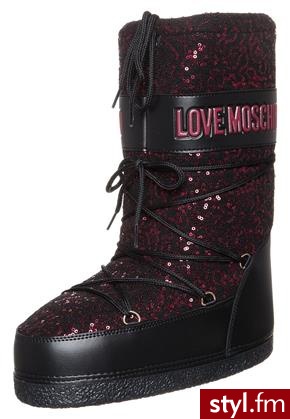 Love Moschino Śniegowce czerwony (JA24042G0YJM0) - Pozostałe Buty Moda