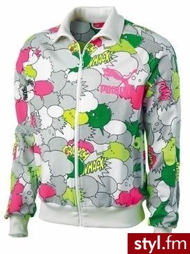 bluza Puma z kolorowym nadrukiem - Pozostałe Ciuchy Moda