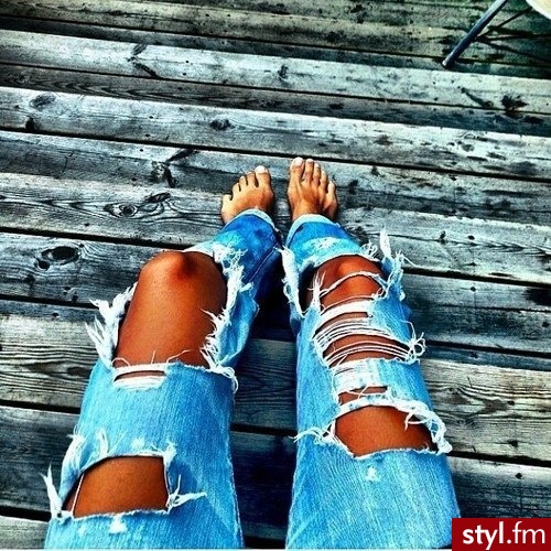 Jeansy Spodnie Moda