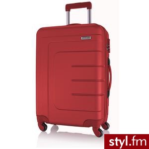 TRAVELITE WALIZKA DUŻA NA KÓŁKACH VECTOR CZERWONA (70449) - Torby podróżne Torebki Moda