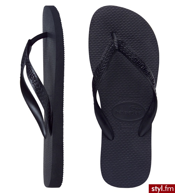 Havaianas JAPONKI TOP BLACK - Klapki Buty Moda