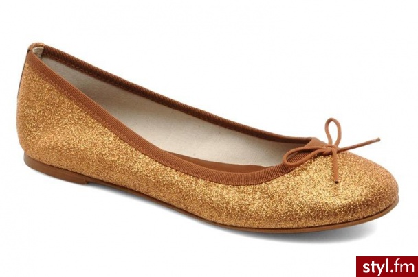 Georgia Rose BALERINKI GARBO BY GEORGIA ROSE (złoty) - Balerinki Buty Moda