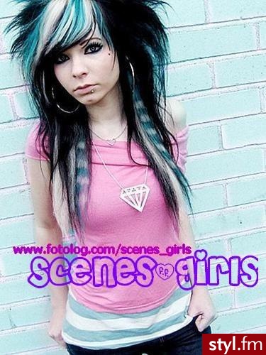 EMO Alternatywne Średnie Fryzury