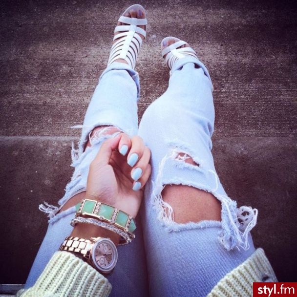 Jeansy Spodnie Moda