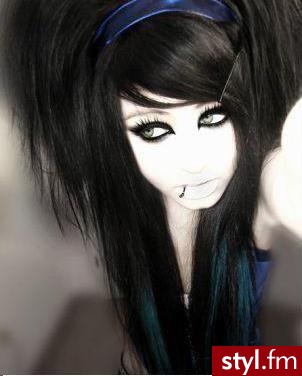 EMO Alternatywne Średnie Fryzury
