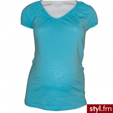ESPRIT Bluzka z krótkim rękawkiem dla kobiet w ciąży curacao blue - Tuniki Ciuchy Moda