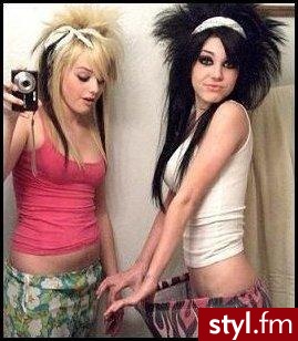 EMO Alternatywne Średnie Fryzury