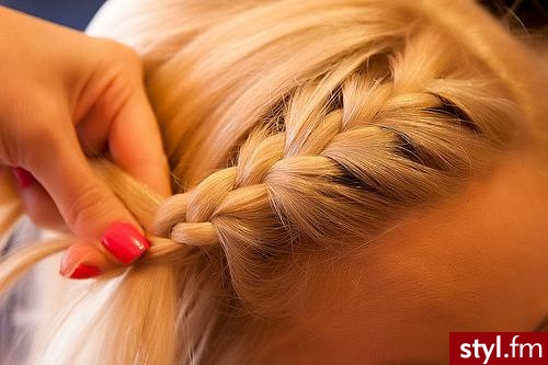 Blond Warkocze Proste Na co dzień Długie Fryzury