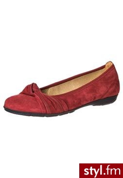 Gabor Baleriny czerwony (74.162) - Balerinki Buty Moda
