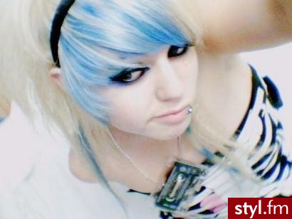 EMO Alternatywne Średnie Fryzury
