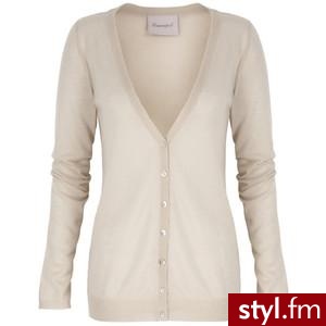 Basic V Cardi Nude - Polyvore. Pobrano ze strony: http://www.polyvore.com/cgi/thing?id=31884799 - Pozostałe Ciuchy Moda