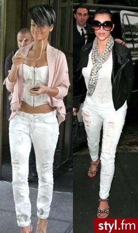 Jeansy Spodnie Moda