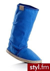 Bonprix Kozaki sportowe niebieski 968876_19381 - Kozaki Buty Moda