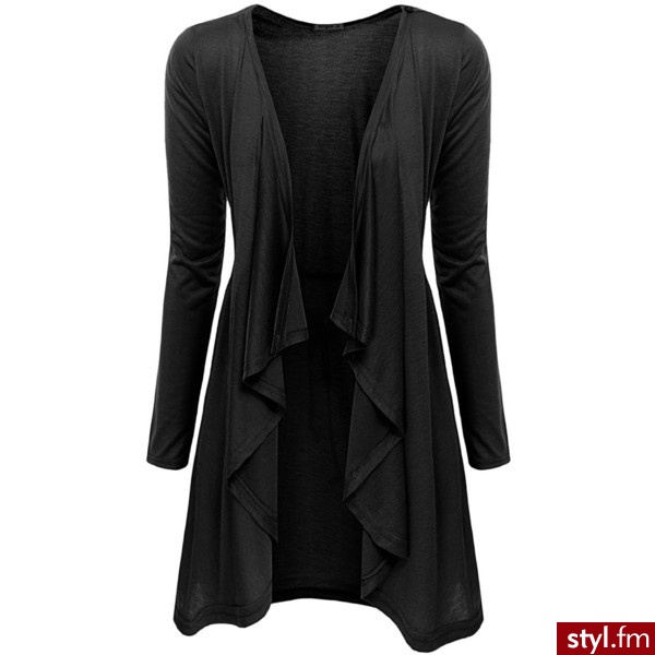 Czarny kardigan  - Kardigany Ciuchy Moda