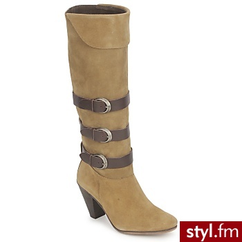 Jonak BUTY LACYLOU HIGH CAMEL - Kozaki Buty Moda