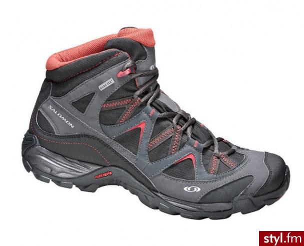 Salomon Viaggio Mid GTX Black/Grey/Red 10,0 (44,7) - Pozostałe Buty Moda