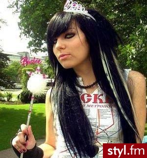 EMO Alternatywne Średnie Fryzury