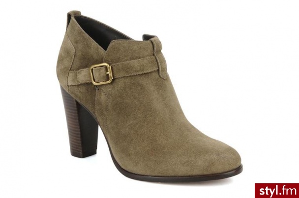 Tila March PÓŁBUTY I BOTKI BOOTY STRAP SUEDE BY TILA MARCH (zielony) - Botki Buty Moda