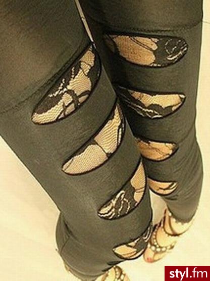 Leginsy Spodnie Moda