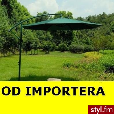 Moto-Lider Parasol Ogrodowy Kolor Ciemno-zielony 46394 - Parasole Dodatki Moda