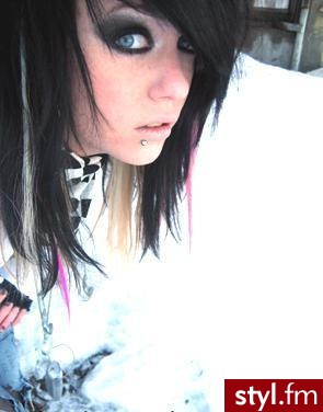 EMO Alternatywne Średnie Fryzury