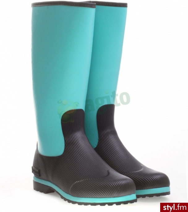 NOVESTA Kalosze jolie winter turkusowe 483053 - Kalosze Buty Moda