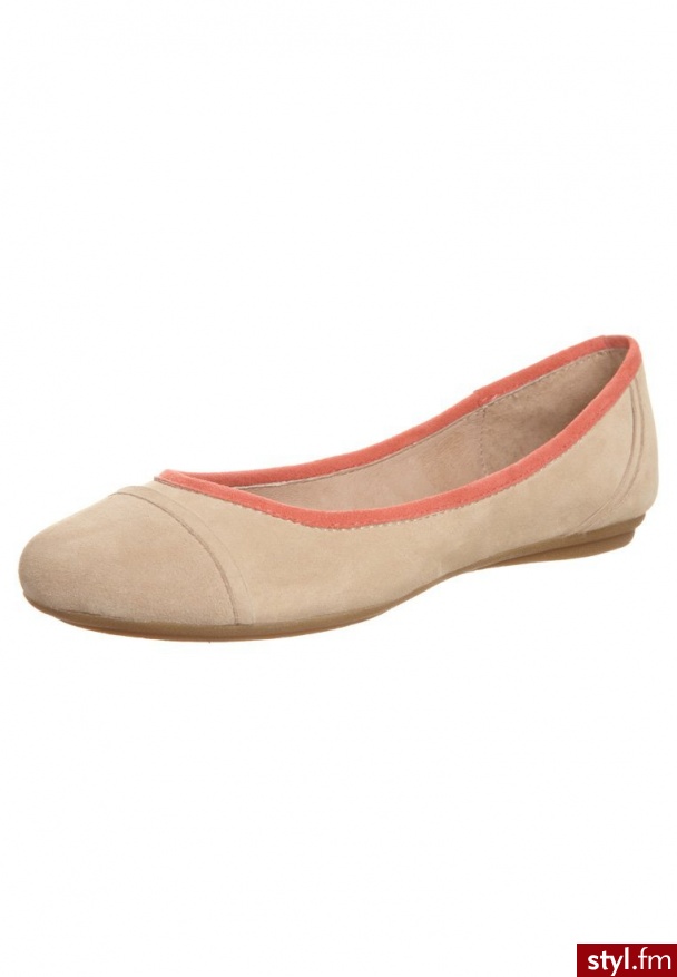 Taupage Baleriny beżowy - Balerinki Buty Moda