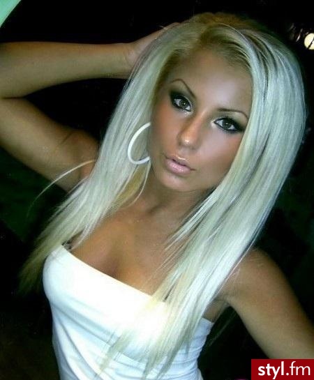 Blond Rozpuszczone Proste Na co dzień Długie Fryzury