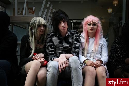 EMO Alternatywne Średnie Fryzury