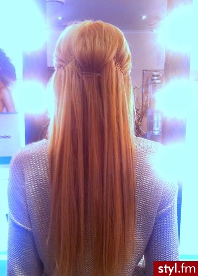 Blond Rozpuszczone Proste Na co dzień Długie Fryzury