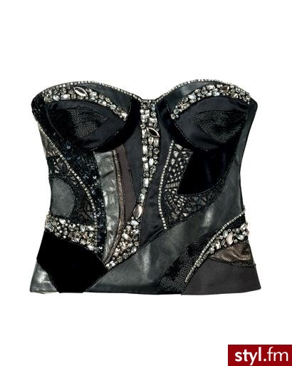 skórzano jedwabny top Emilio Pucci - Pozostałe Ciuchy Moda