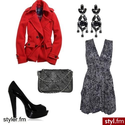 czerwony płaszczyk - Styler