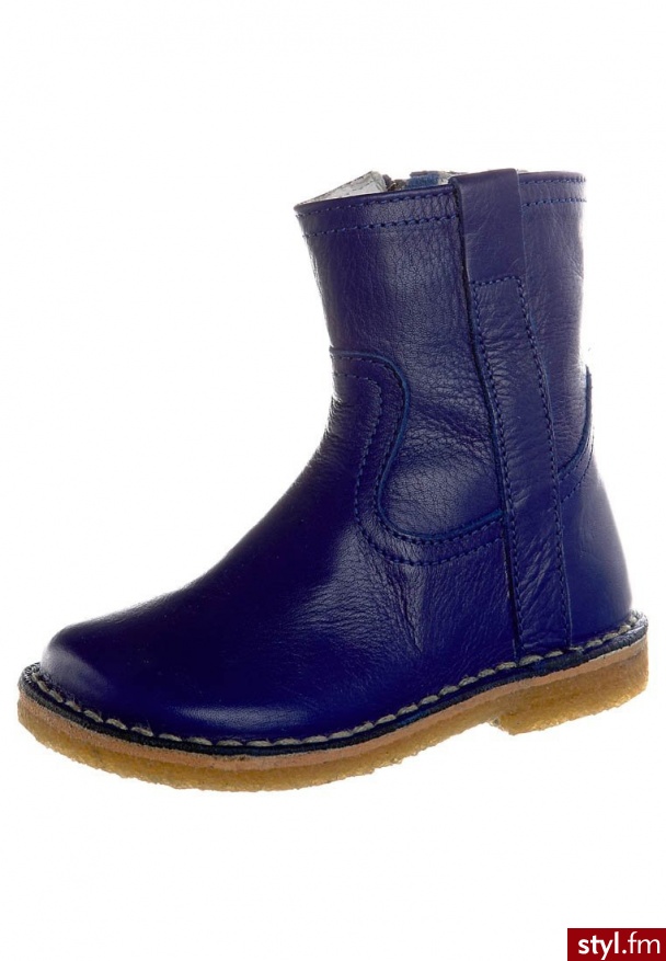 Pinocchio Kozaki  niebieski - Kozaki Buty Moda