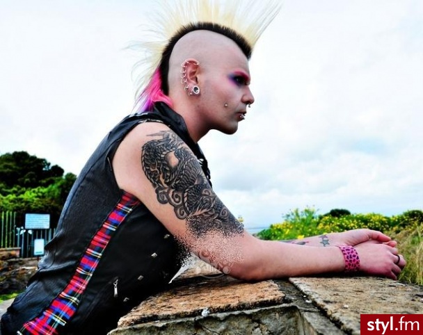 Punk Rock Alternatywne Średnie Fryzury