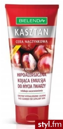 BIELENDA Kasztan Hipoalergiczna kojąca emulsja do mycia twarzy cera naczyniowa 150 g - Emu Buty Moda