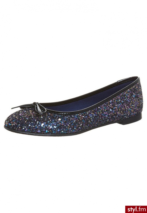 Jonny´S Vegan Glitter Baleriny Czarny - Balerinki Buty Moda