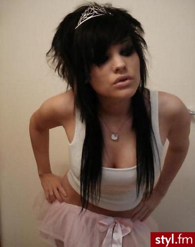 EMO Alternatywne Średnie Fryzury