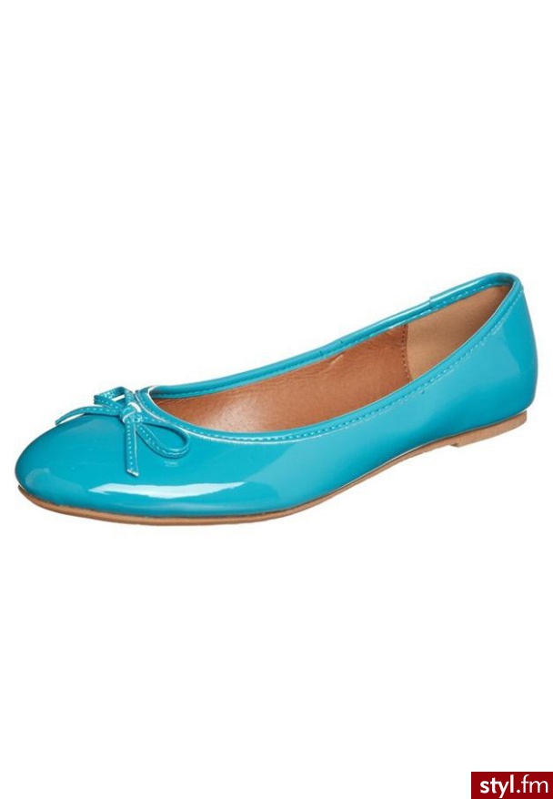 Anna Field Baleriny turkusowy - Balerinki Buty Moda
