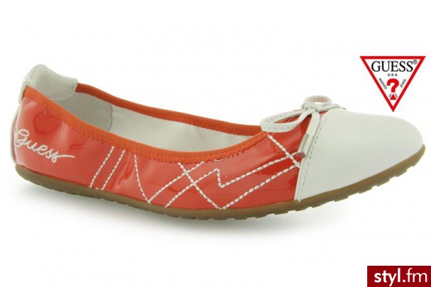 Guess FIANNA ACTIVE LADY PATENT ORANG - Balerinki Buty Moda