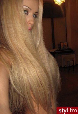Blond Rozpuszczone Proste Na co dzień Długie Fryzury