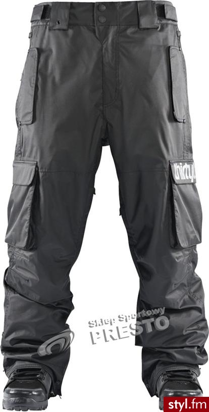 Thirtytwo Spodnie Snowboardowe Blahzay 10.000 - Black - Pozostałe Spodnie Moda