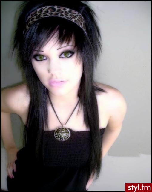 EMO Alternatywne Średnie Fryzury